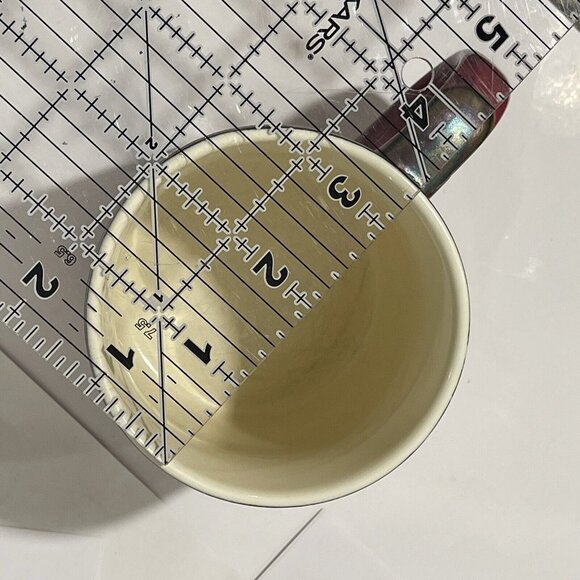 Potter’s Corner Wide‎ Mug Fire Metallic Glazed Dripped Ceramic Red, Green, Tan - Picture 7 of 15